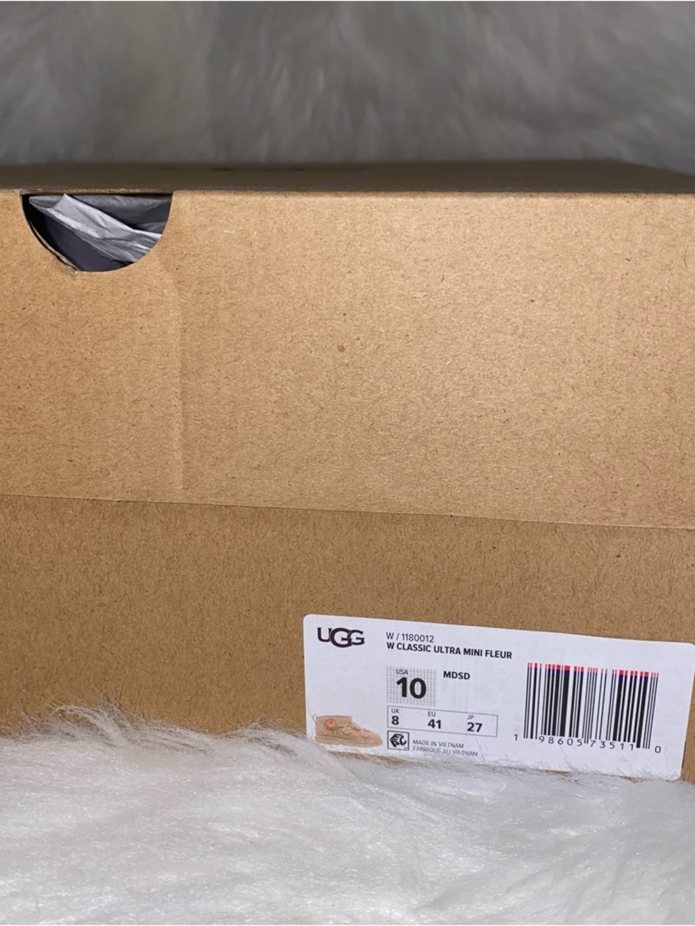 UGG Boots woman size 10 Floral Woman classic ultra mini fleur 
Mustard Seed - Picture 15 of 15